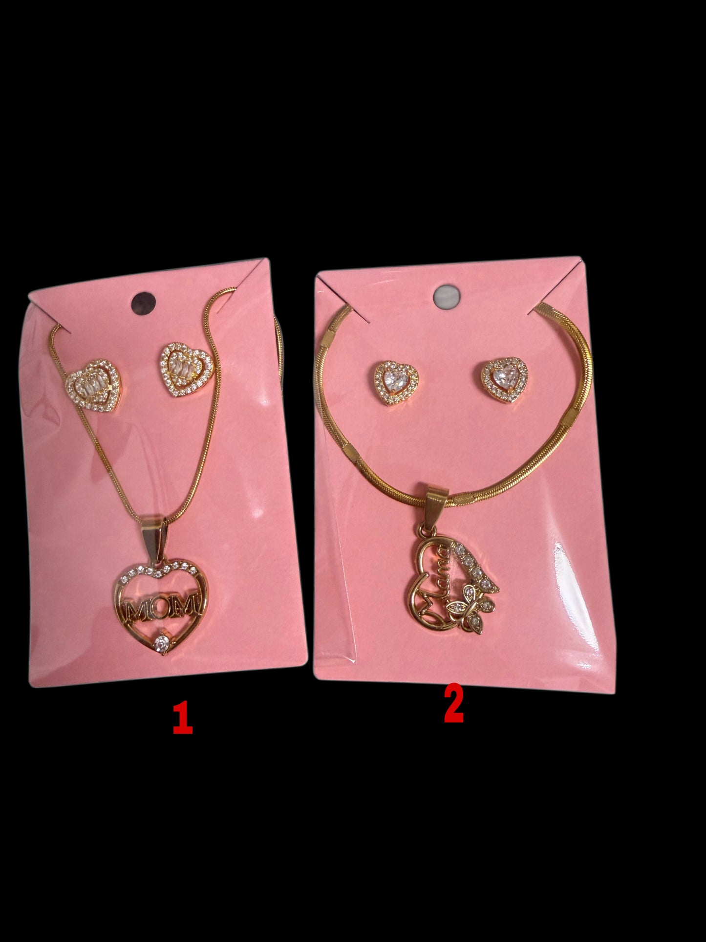 Mom set earring+necklace