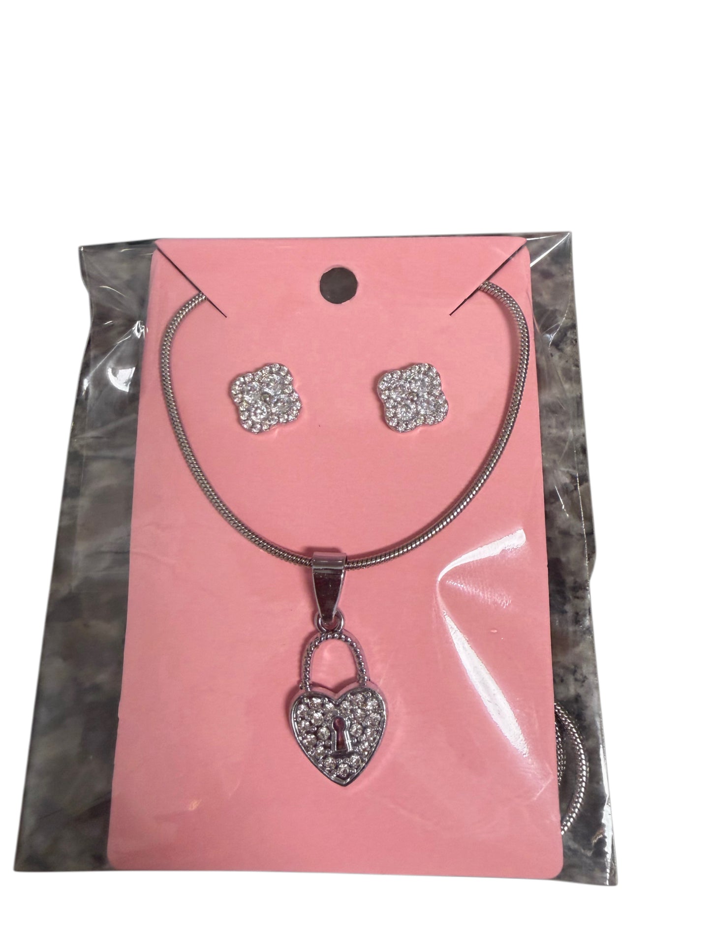 Locket set necklace + earring